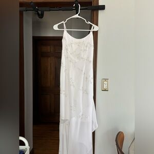 Vintage beaded white dress